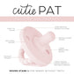 Ryan and Rose Round Cutie PAT Pacifier 2 Pack - Pink / Rose - Stage 1