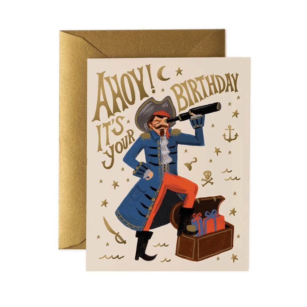 Rifle Paper Co Pirate Birthday Card