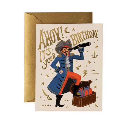 Rifle Paper Co Pirate Birthday Card