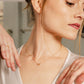 Woman wears Made by Mary Bow Necklace