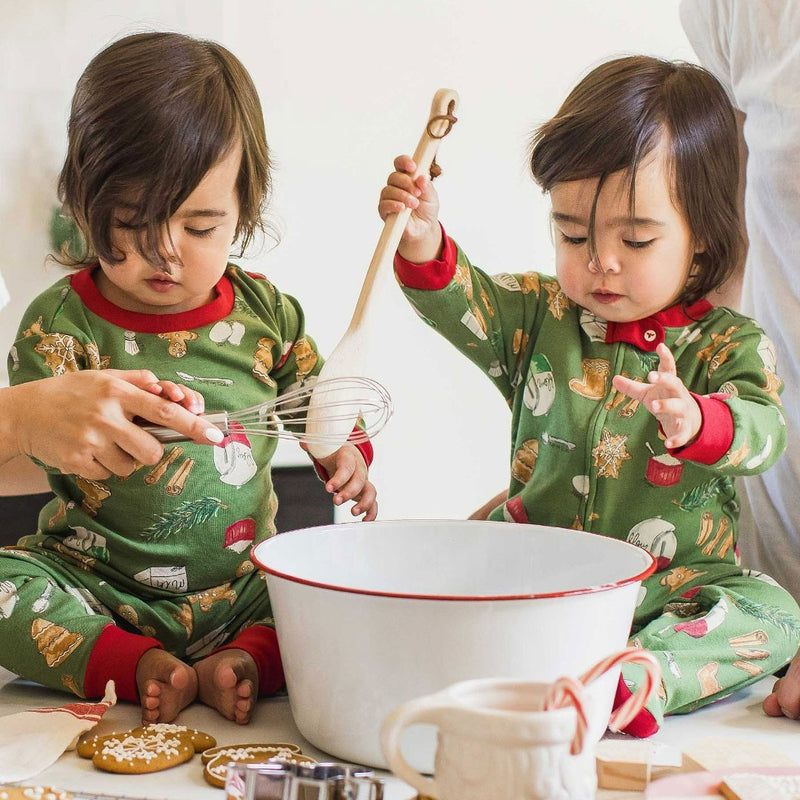 Burt's Bees Pajamas - Holiday Cookies - Dark Jade