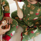 Burt's Bees Pajamas - Holiday Cookies - Dark Jade