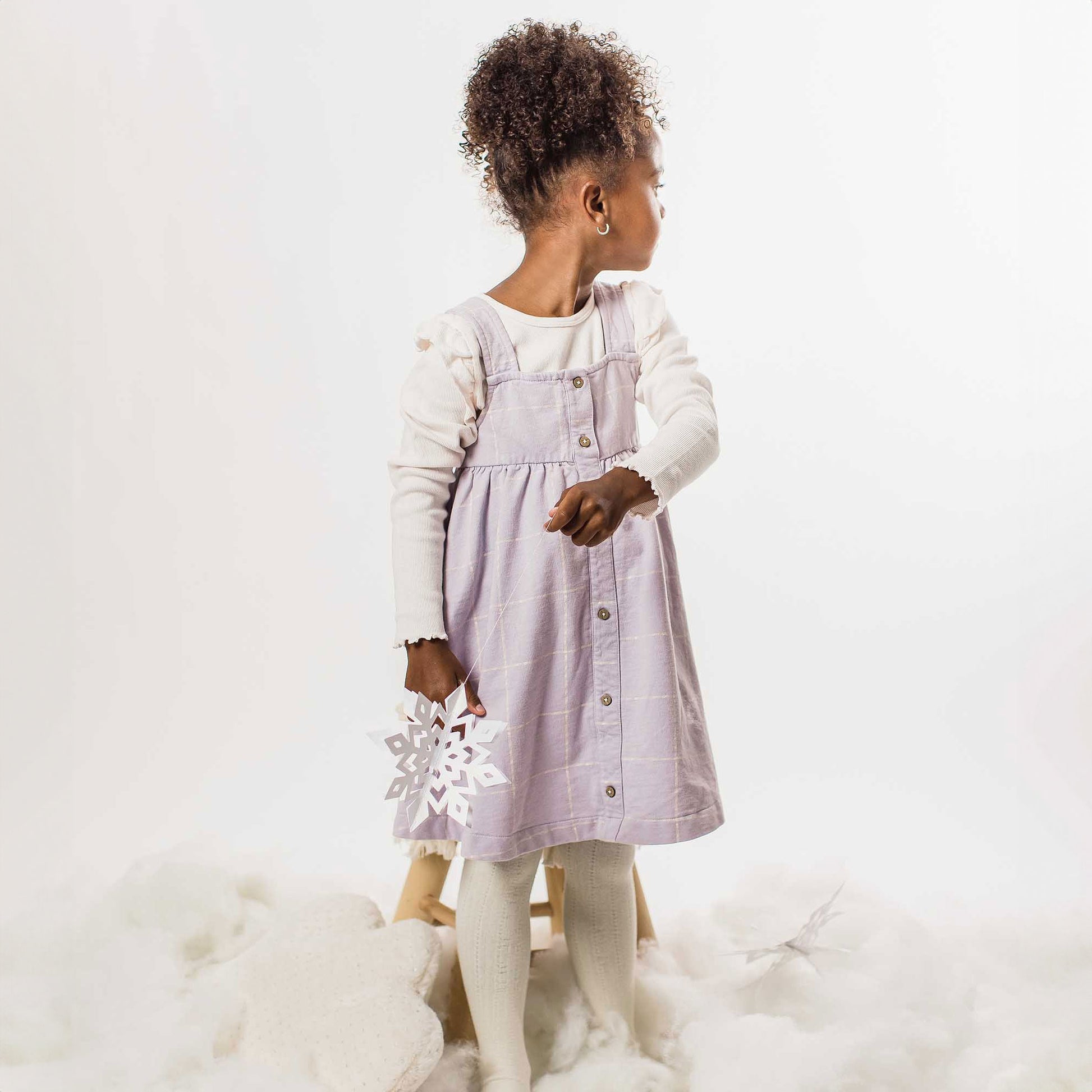 Burt's Bees Top and Dress Set - Window Plaid - Flowering Lilac