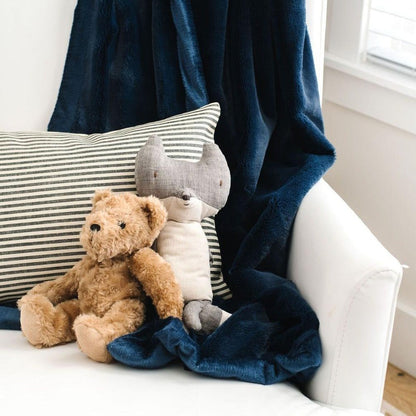 Saranoni Receiving Lush Blanket - Navy