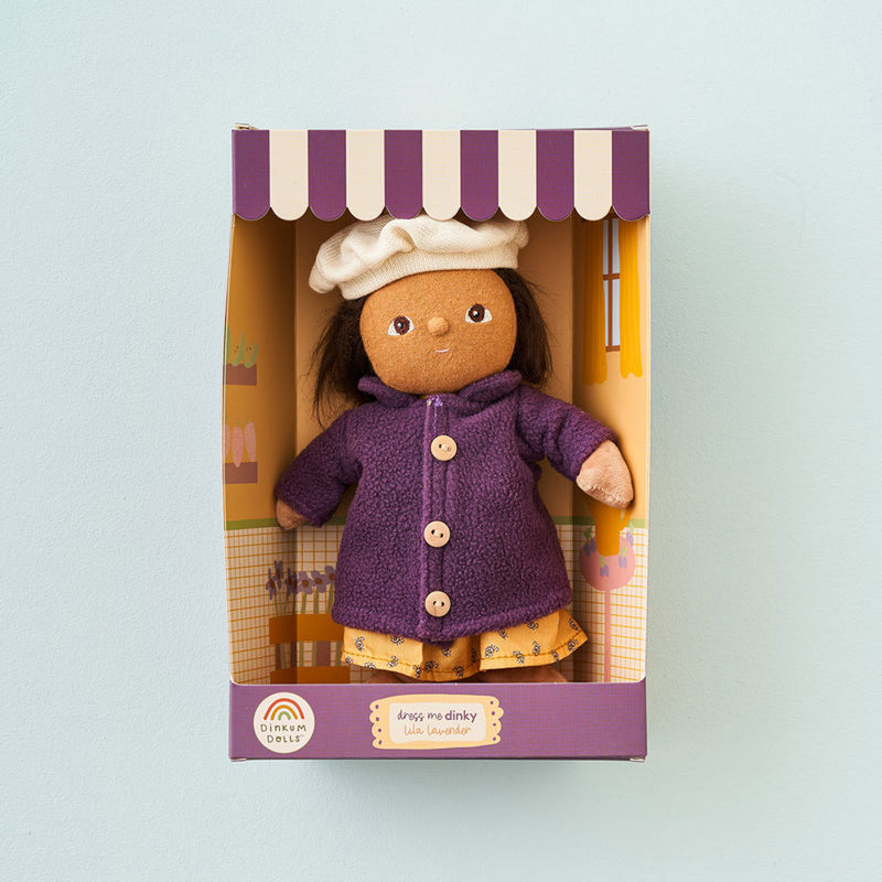Olli Ella Dress Me Dinky Dinkum Doll - Lila Lavender