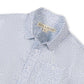 Hope and Henry Linen Short Sleeve Shirt - Blue Chateau Ditsy