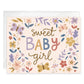 Gina B Designs Baby Greeting Card - Baby Girl Flowers
