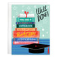 Gina B Designs Graduation Greeting Card - Happy Grad Books