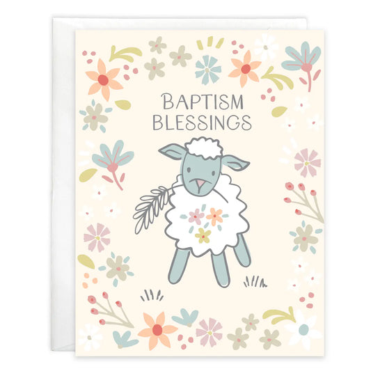 Gina B Designs With Scripture Religious Greeting Card - Sweet Little Lambs