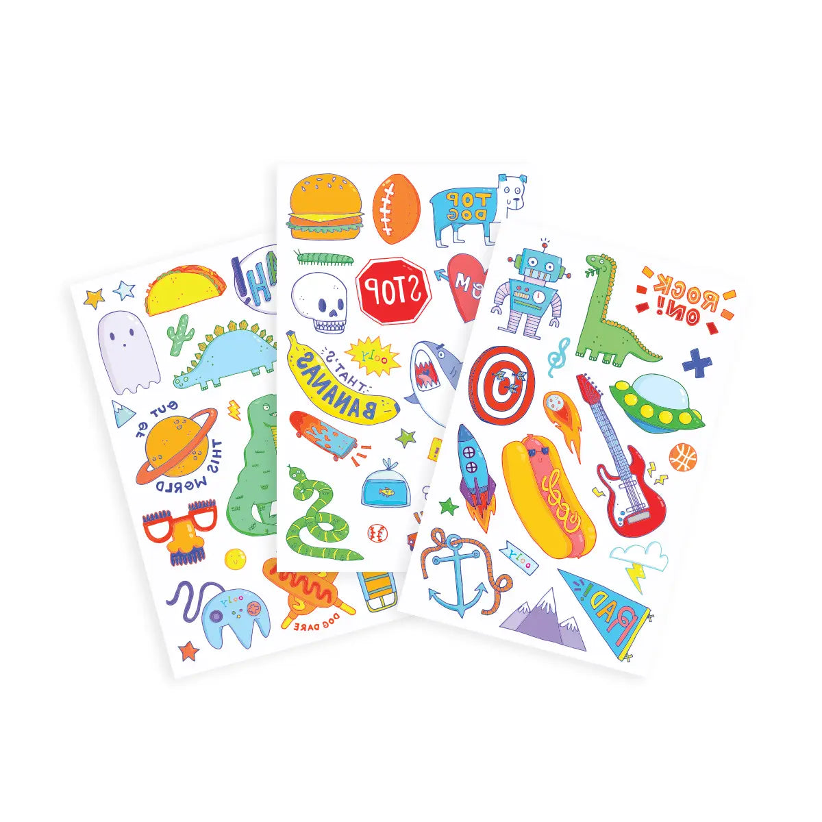 OOLY Tattoo Palooza: Temporary Tattoos - Awesome Doodles