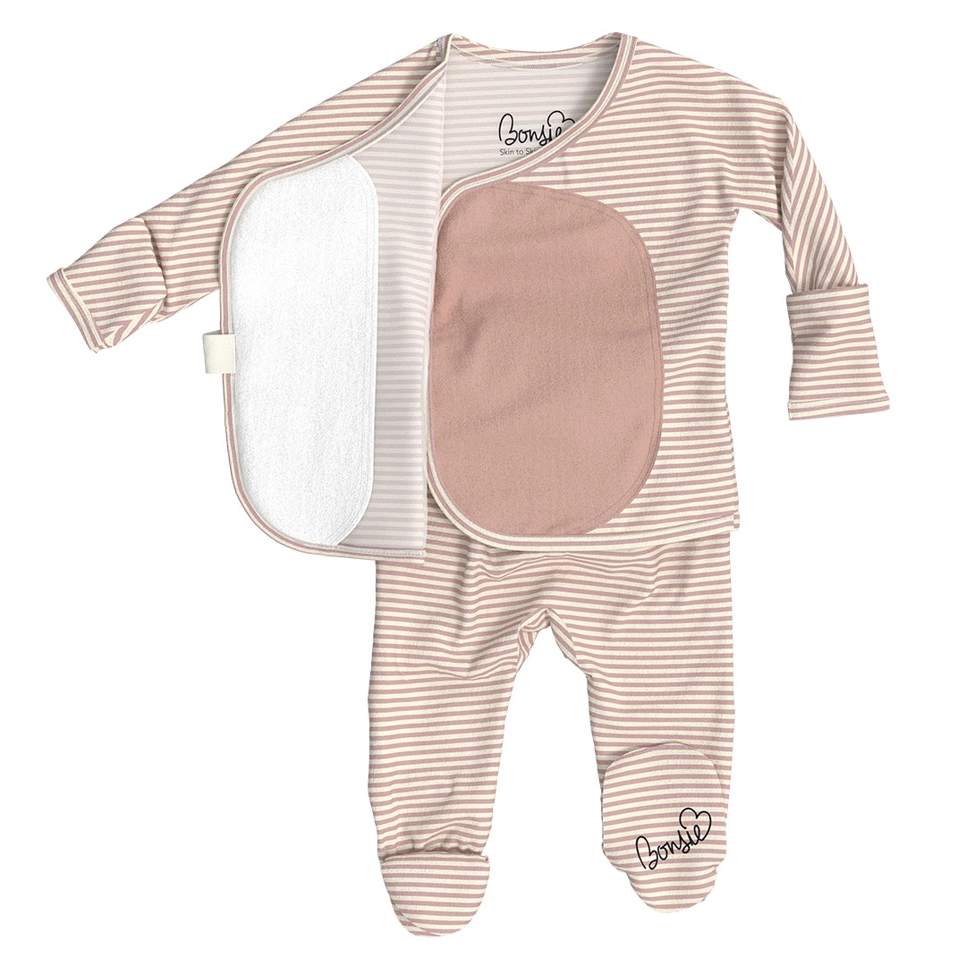 Bonsie Skin to Skin Babywear Footie - Berry Twist