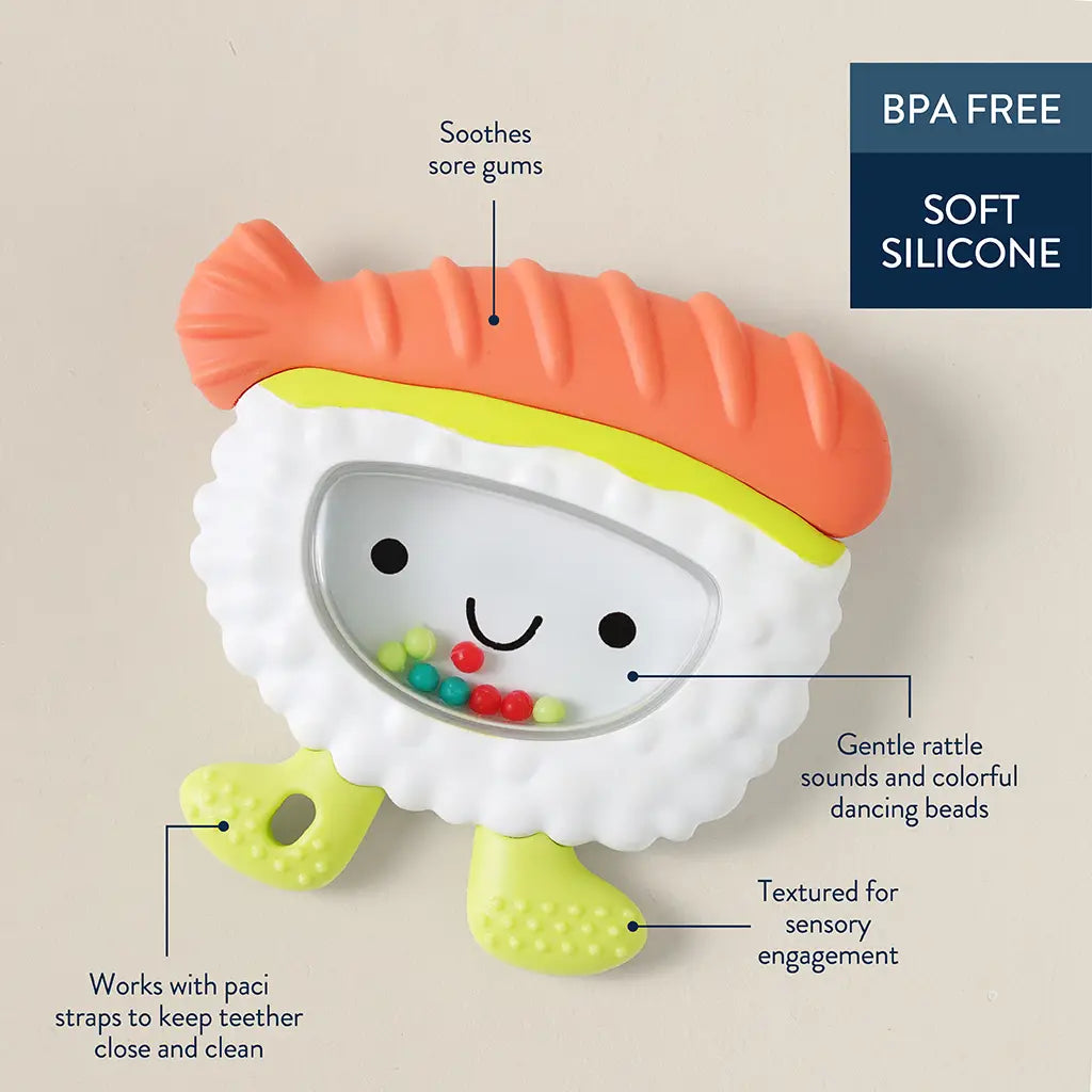 Itzy Ritzy Sweetie Shake Plus - Teething + Rattle Toy