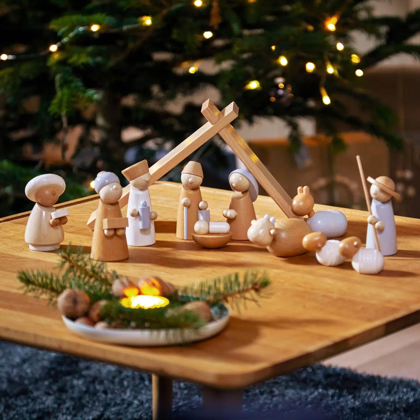 HABA USA Natural Wood Nativity Set