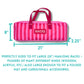 My Fair Mahjong Mahjong Rack Bag - Pink & Red  Stripes
