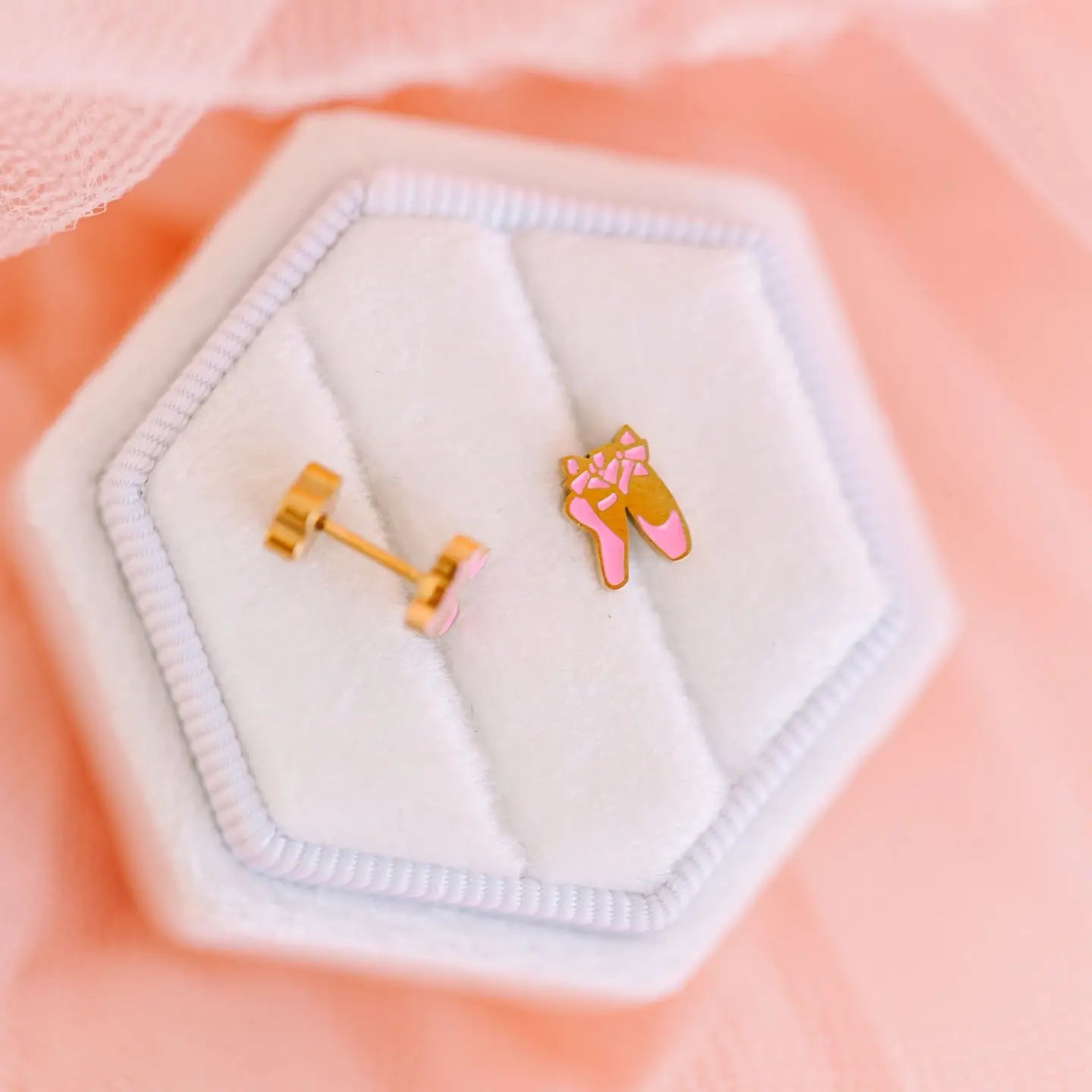 Pierced Co Ballet Slipper Earrings