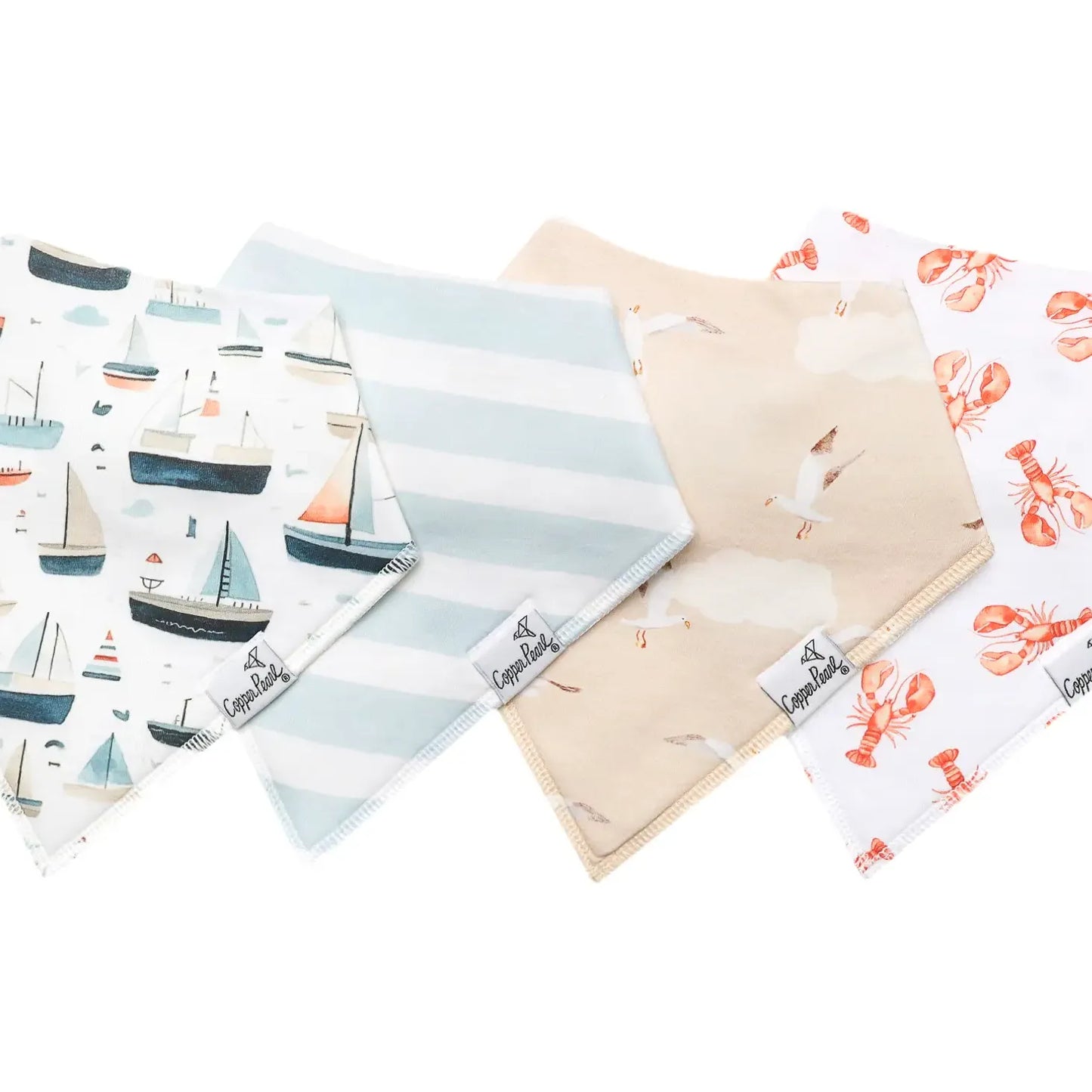 Copper Pearl Baby Bandana Bibs
