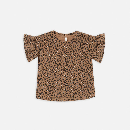 Rylee and Cru Flutter Tee - Cheetah Print