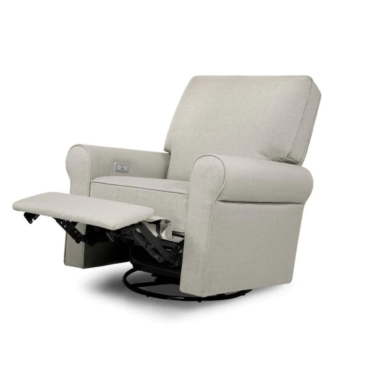 Monogram by Namesake Monroe Pillowback Power Recliner (Franklin and Ben) - Performance Grey Eco Twill