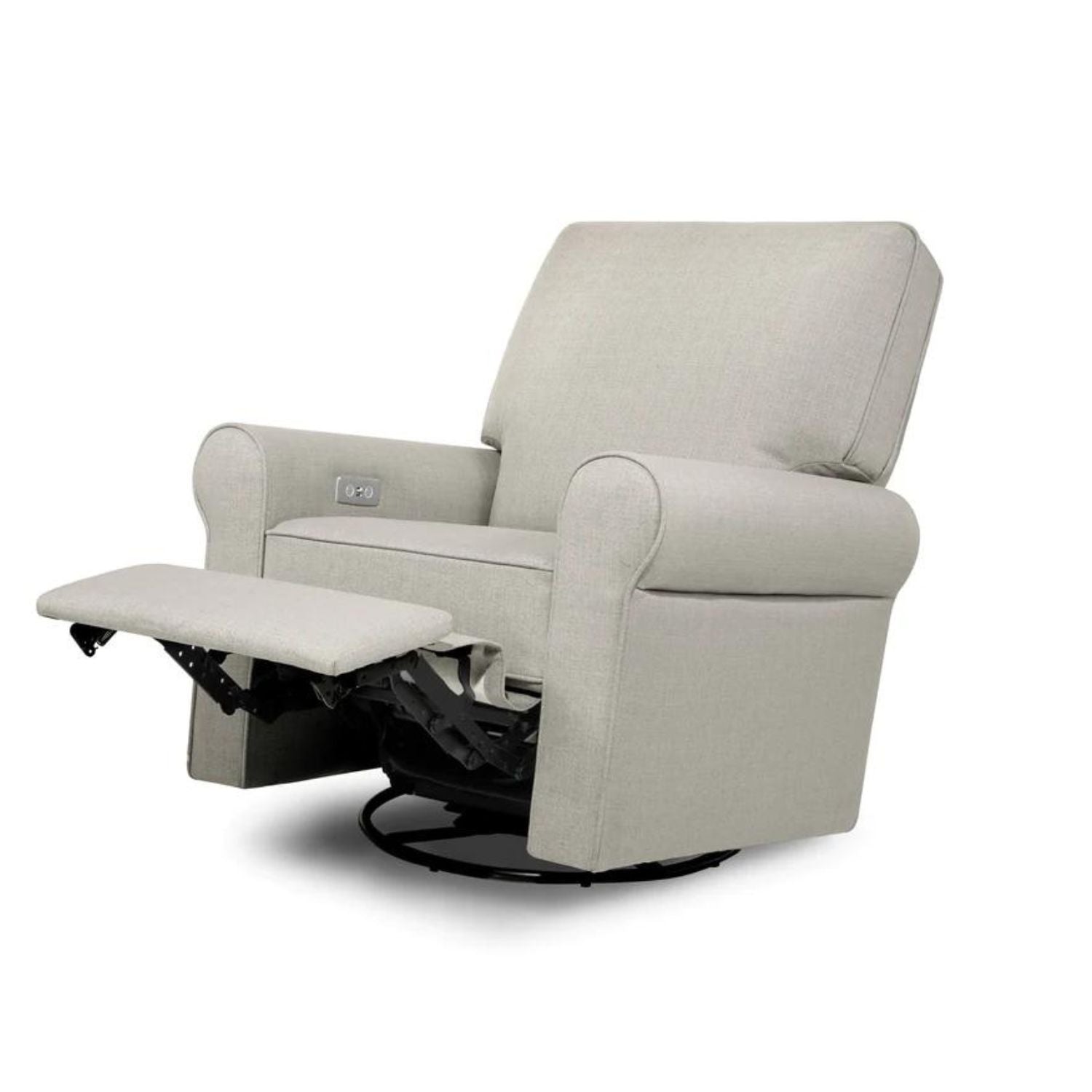 Monogram by Namesake Monroe Pillowback Power Recliner (Franklin and Ben) - Performance Grey Eco Twill