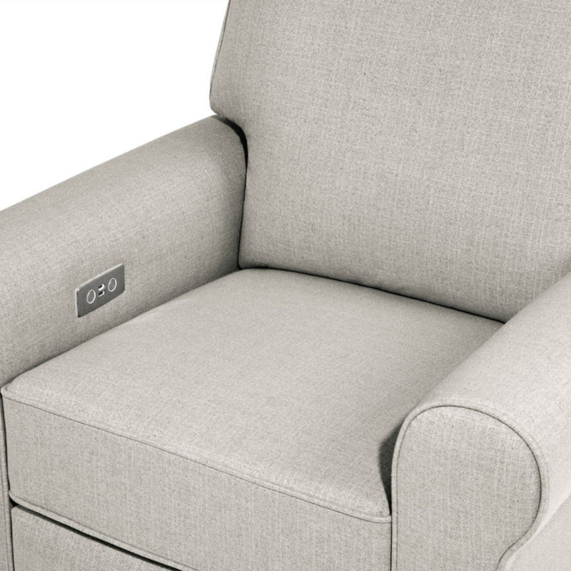 Monogram by Namesake Monroe Pillowback Power Recliner (Franklin and Ben) - Performance Grey Eco Twill