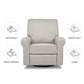 Monogram by Namesake Monroe Pillowback Power Recliner (Franklin and Ben)- Performance Grey Eco Twill