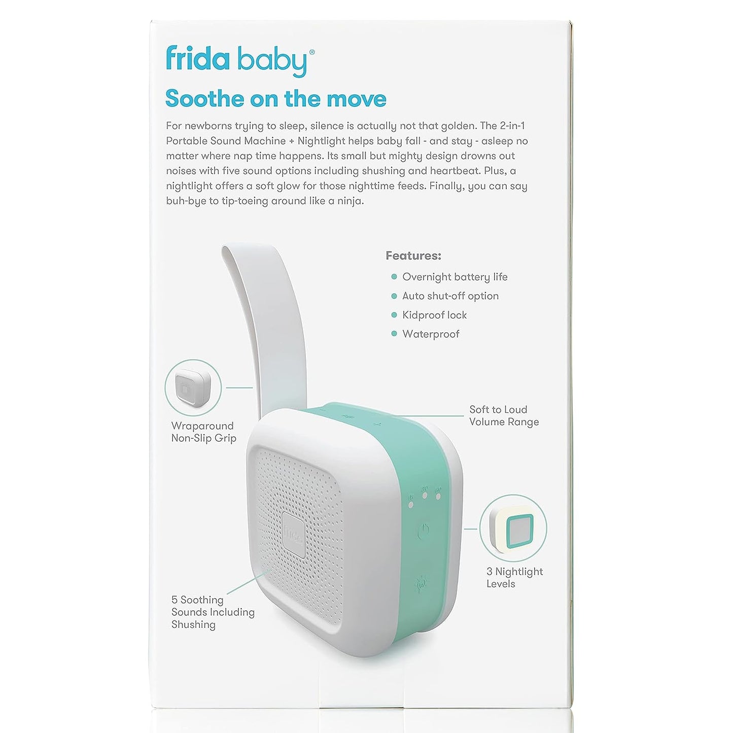 Frida 2-in-1 Portable Sound Machine and Nightlight