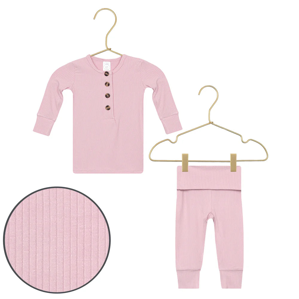Lou Lou and Company Ribbed Top + Bottom - Haven