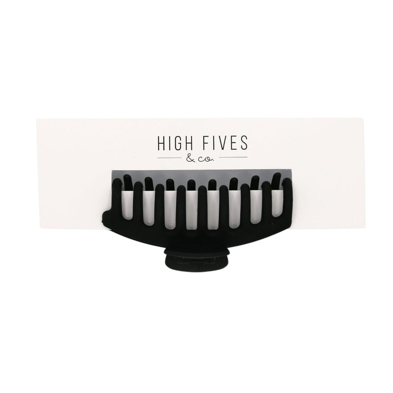 High Fives Women's Classic Claw Clip - Large - Black