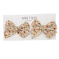 High Fives Floral Linen Bow Clips - Piggy Set