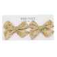 High Fives Floral Linen Bow Clips - Piggy Set
