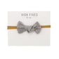 High Fives Linen Knot Bow Nylon Headband
