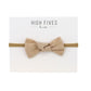 High Fives Linen Knot Bow Nylon Headband