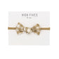 High Fives Printed Linen Knot Bow Nylon Headband