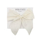 High Fives Linen Fable Bow Clip - White