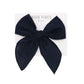 High Fives Linen Fable Bow Clip - Navy