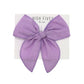 High Fives Linen Fable Bow Clip - Lavender