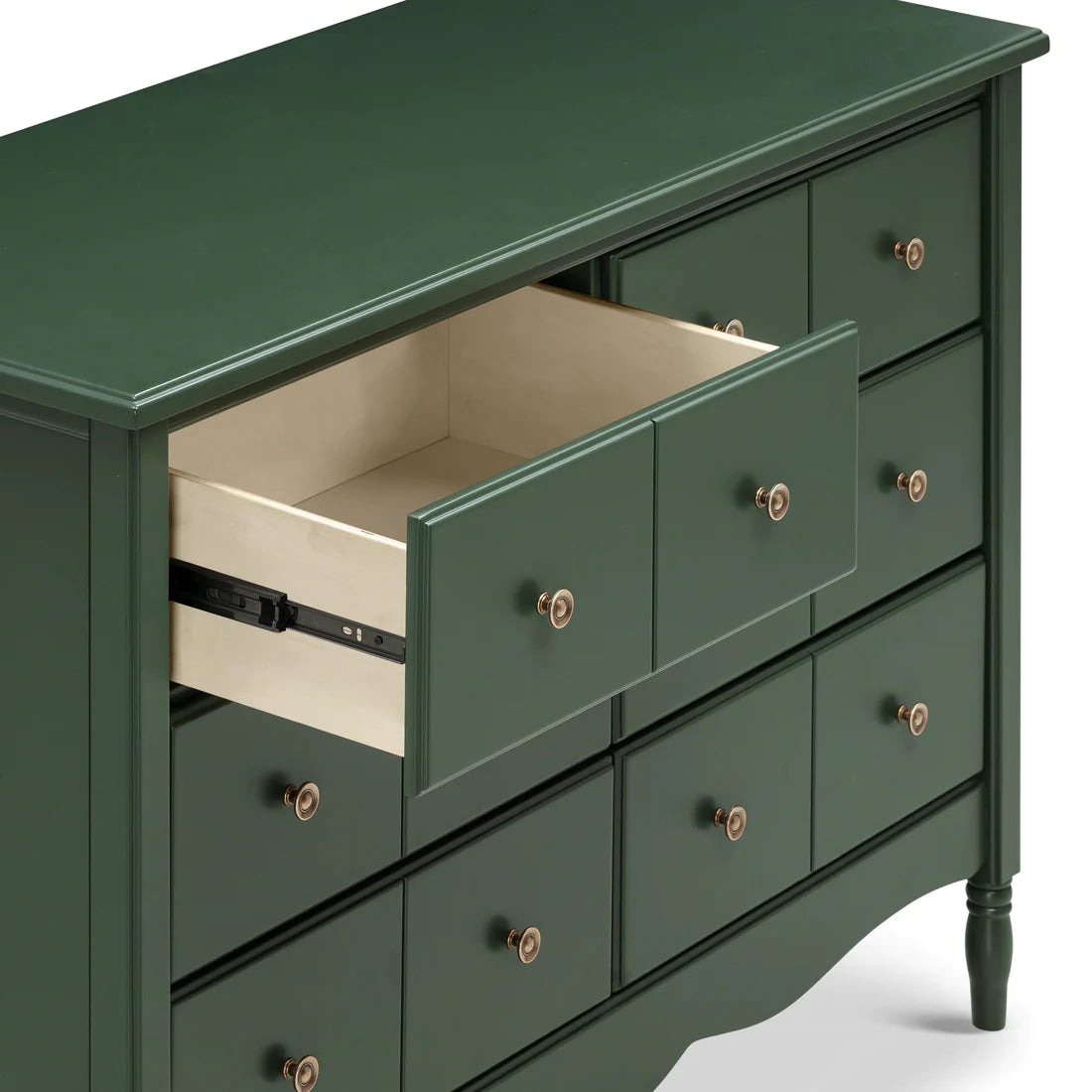 Liberty 6-Drawer Assembled Dresser - Forest Green