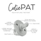 Ryan and Rose Flat Cutie PAT Pacifier 2 Pack - Grey / White