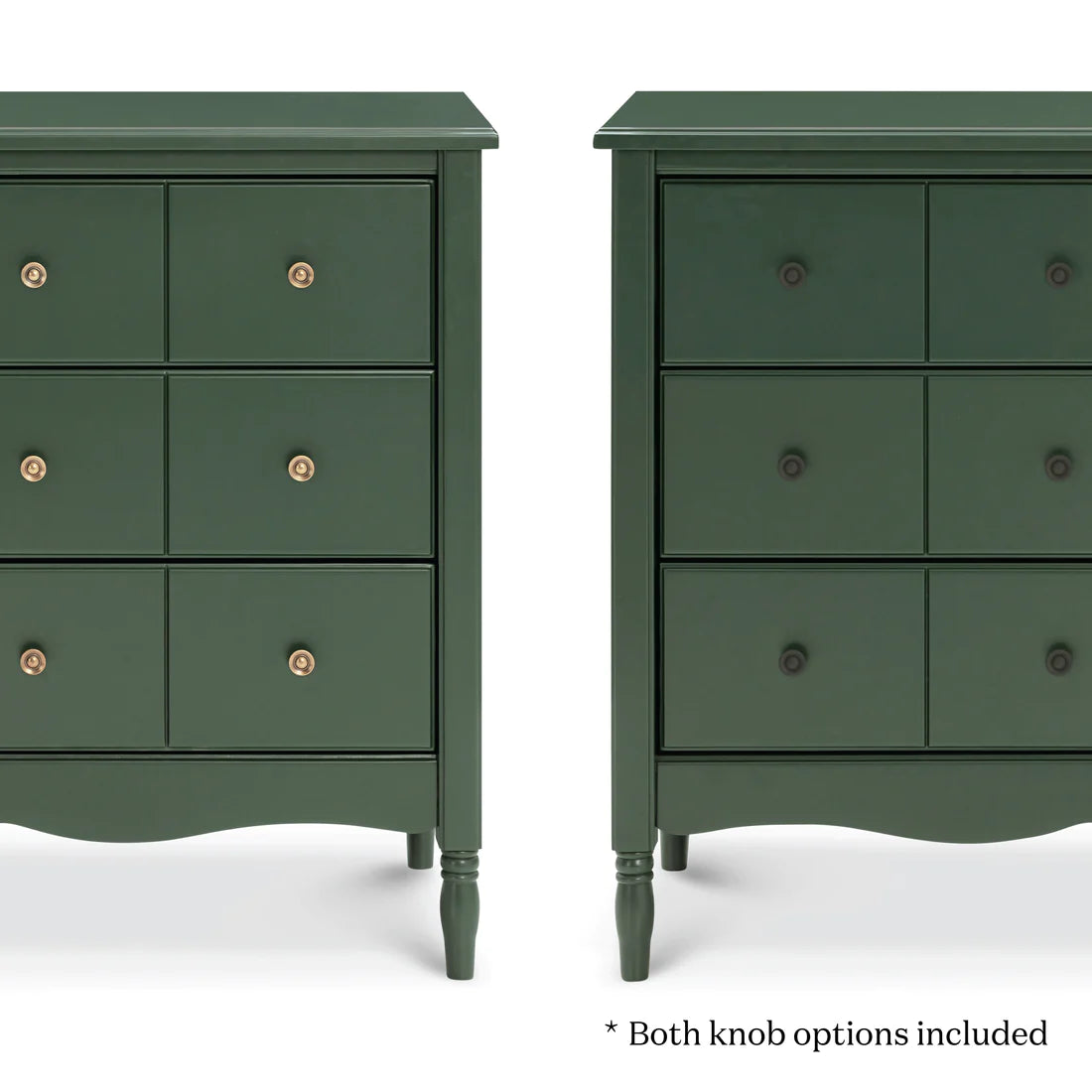 Liberty 6-Drawer Assembled Dresser - Forest Green