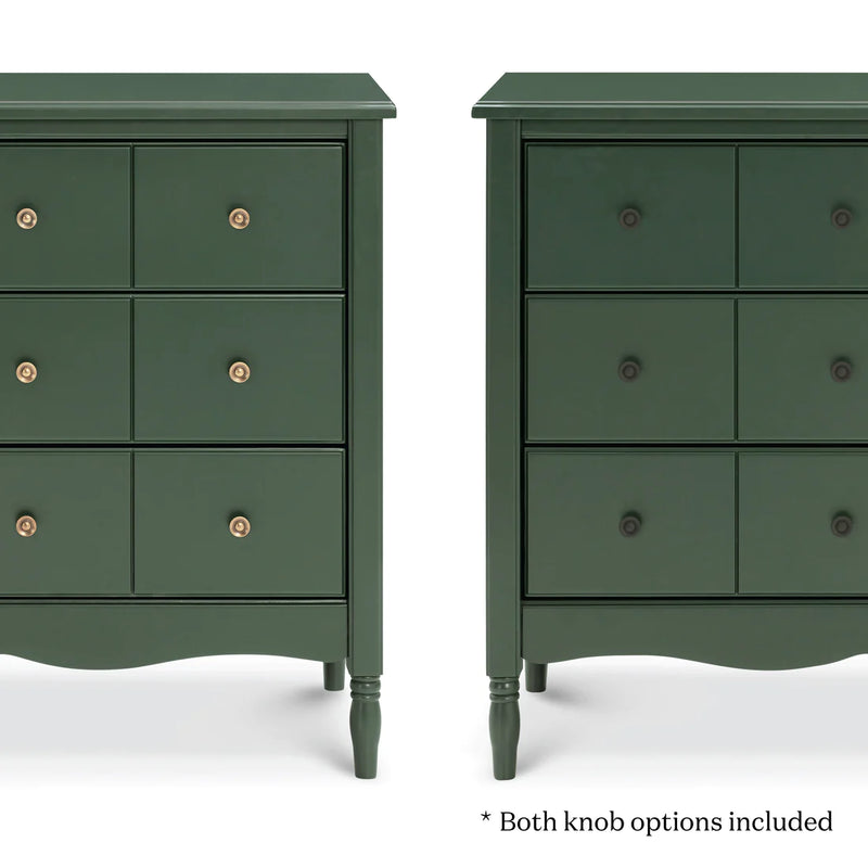Liberty 6-Drawer Assembled Dresser - Forest Green