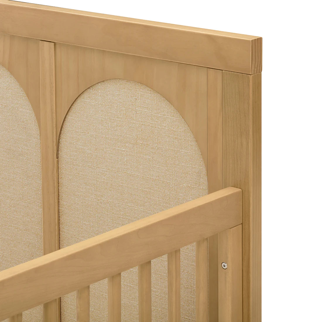 Namesake Eloise 4-in-1 Convertible Crib - Honey and Performance Sand Eco-Weave