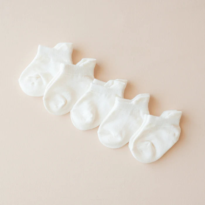 Kyte Baby Ankle Sock 5-Pack - Cloud