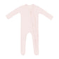 Kyte Baby Ribbed Ruffle Zipper Footie - Blush