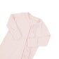 Kyte Baby Ribbed Ruffle Zipper Footie - Blush