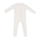 Kyte Baby Ribbed Zipper Footie - Oat