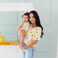 Kyte Baby Spaghetti Strap Leotard - Lemon