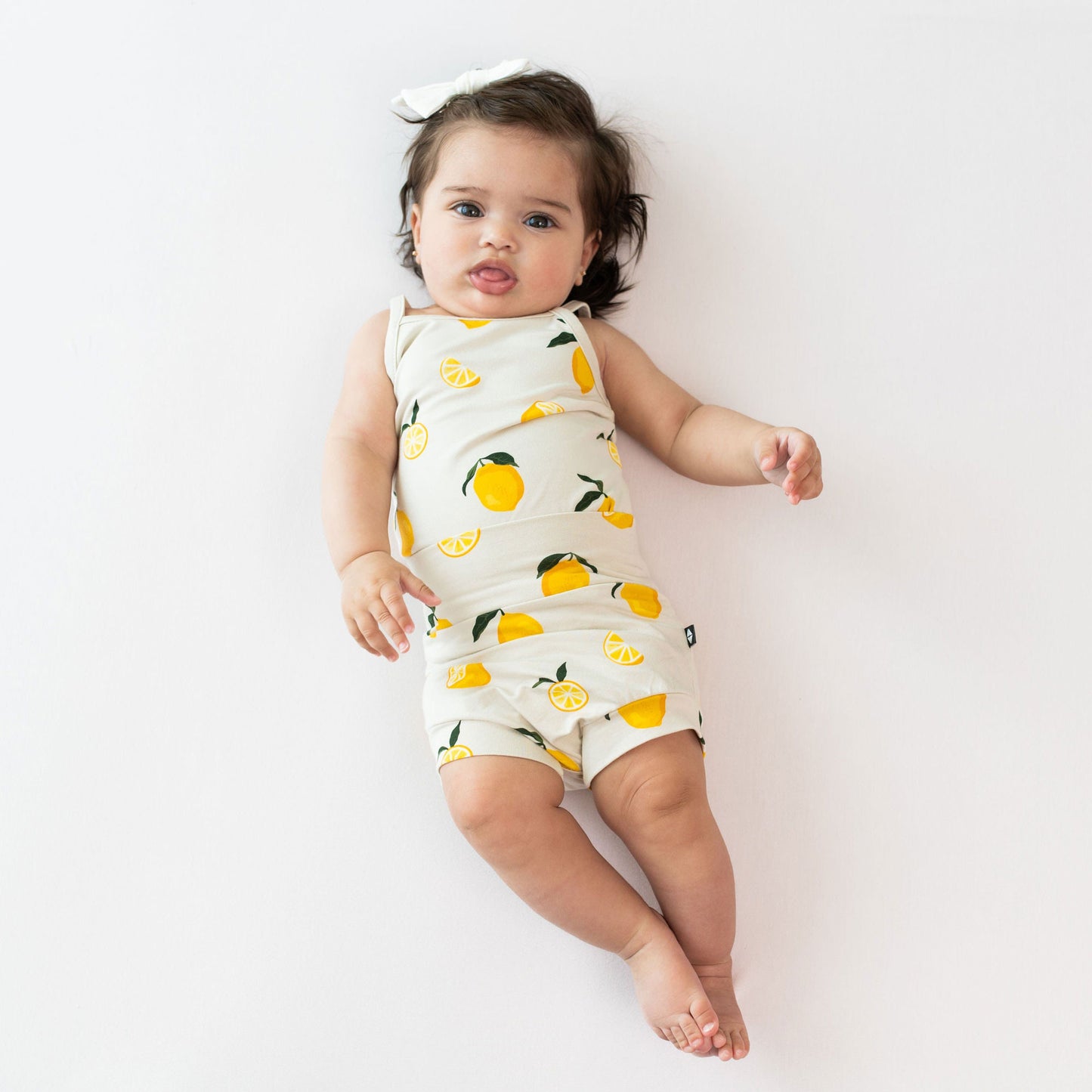 Kyte Baby Spaghetti Strap Leotard - Lemon