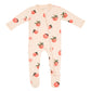 Kyte Baby Printed Zippered Footie - Peach 