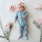 Kyte BABY Zippered Footie Pajama - Peony