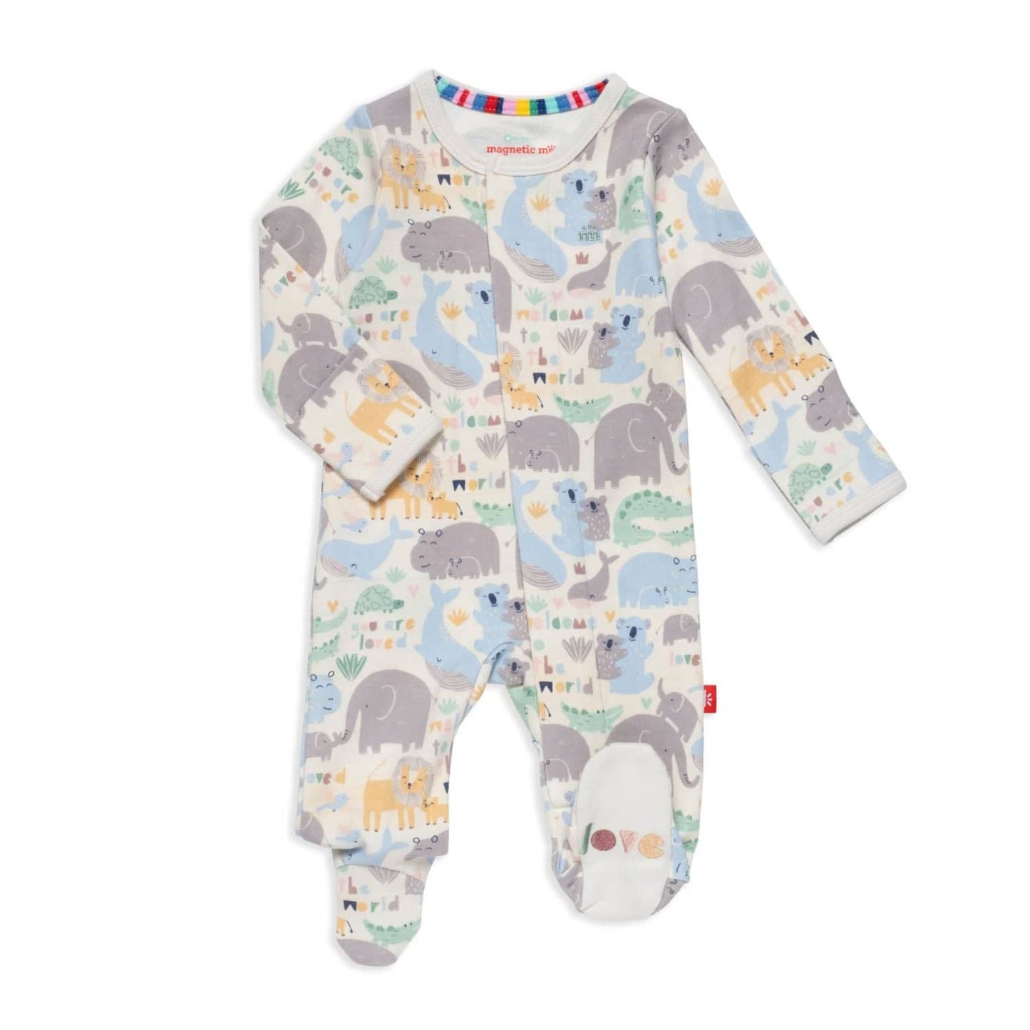 Magnetic Me Organic Cotton Magnetic Footie - Little Lovin